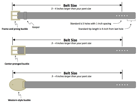 Rugged Leather Belt with Antique Nickel Buckle Set